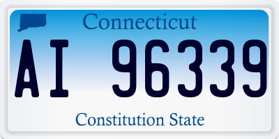 CT license plate AI96339