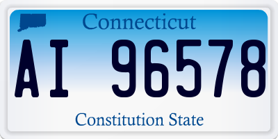 CT license plate AI96578