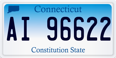 CT license plate AI96622