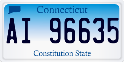 CT license plate AI96635