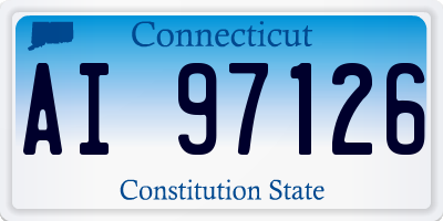 CT license plate AI97126