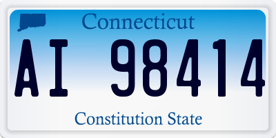 CT license plate AI98414