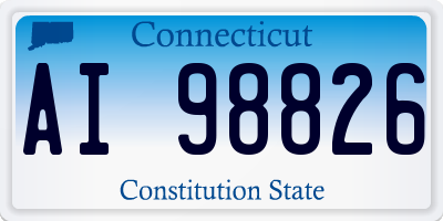 CT license plate AI98826