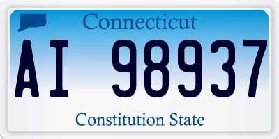 CT license plate AI98937