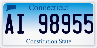 CT license plate AI98955