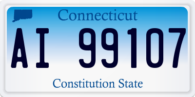 CT license plate AI99107