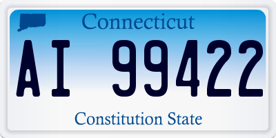 CT license plate AI99422