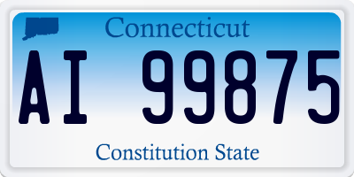 CT license plate AI99875