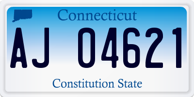 CT license plate AJ04621