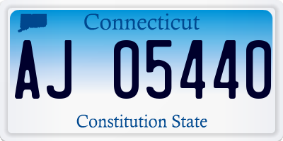 CT license plate AJ05440