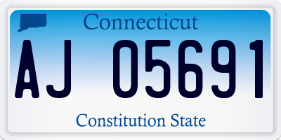 CT license plate AJ05691