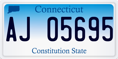 CT license plate AJ05695