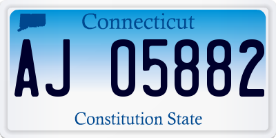 CT license plate AJ05882