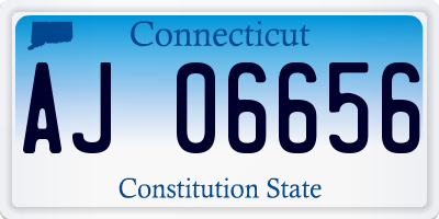 CT license plate AJ06656