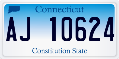 CT license plate AJ10624