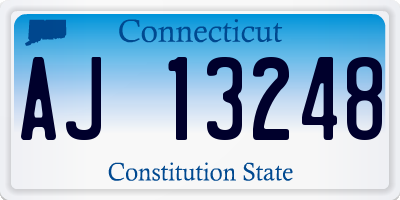 CT license plate AJ13248