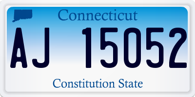 CT license plate AJ15052