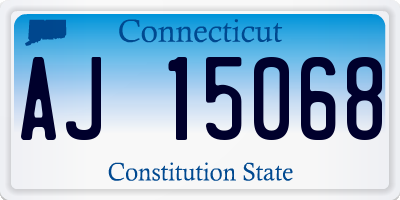 CT license plate AJ15068