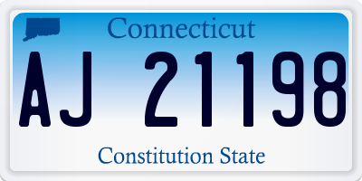 CT license plate AJ21198