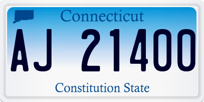 CT license plate AJ21400