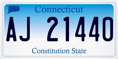 CT license plate AJ21440