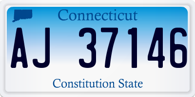 CT license plate AJ37146
