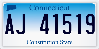 CT license plate AJ41519