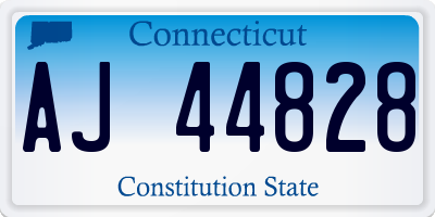CT license plate AJ44828