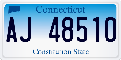 CT license plate AJ48510