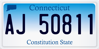 CT license plate AJ50811