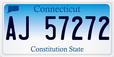 CT license plate AJ57272
