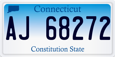CT license plate AJ68272