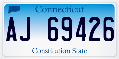 CT license plate AJ69426