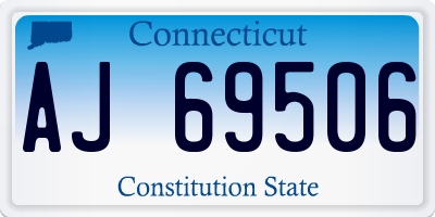 CT license plate AJ69506