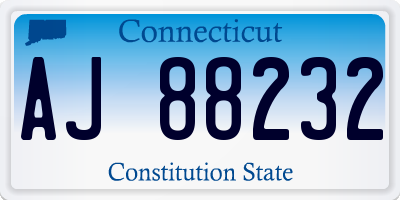 CT license plate AJ88232