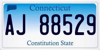 CT license plate AJ88529