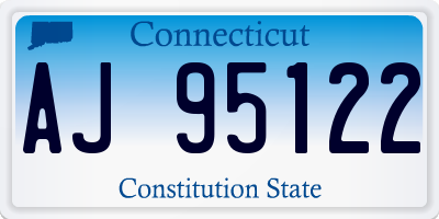 CT license plate AJ95122