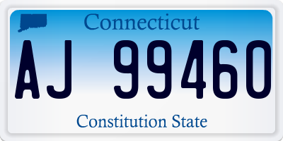 CT license plate AJ99460