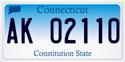 CT license plate AK02110