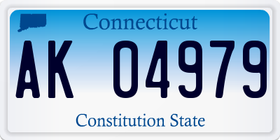 CT license plate AK04979