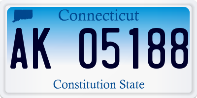 CT license plate AK05188