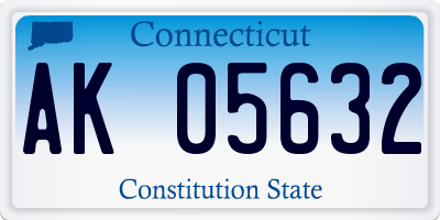 CT license plate AK05632