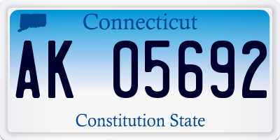 CT license plate AK05692