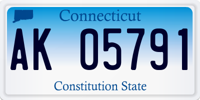CT license plate AK05791