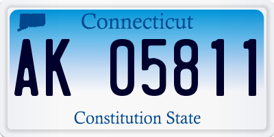 CT license plate AK05811