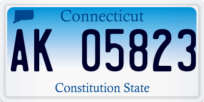 CT license plate AK05823