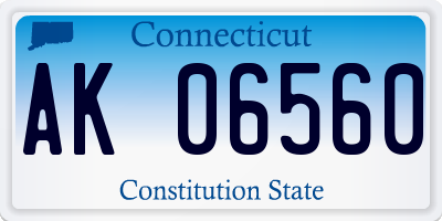 CT license plate AK06560