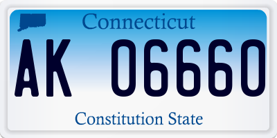 CT license plate AK06660