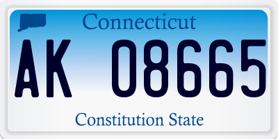 CT license plate AK08665