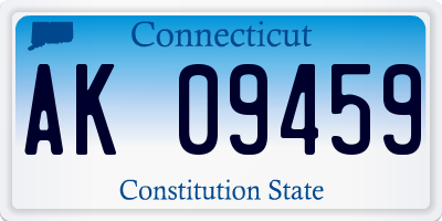 CT license plate AK09459